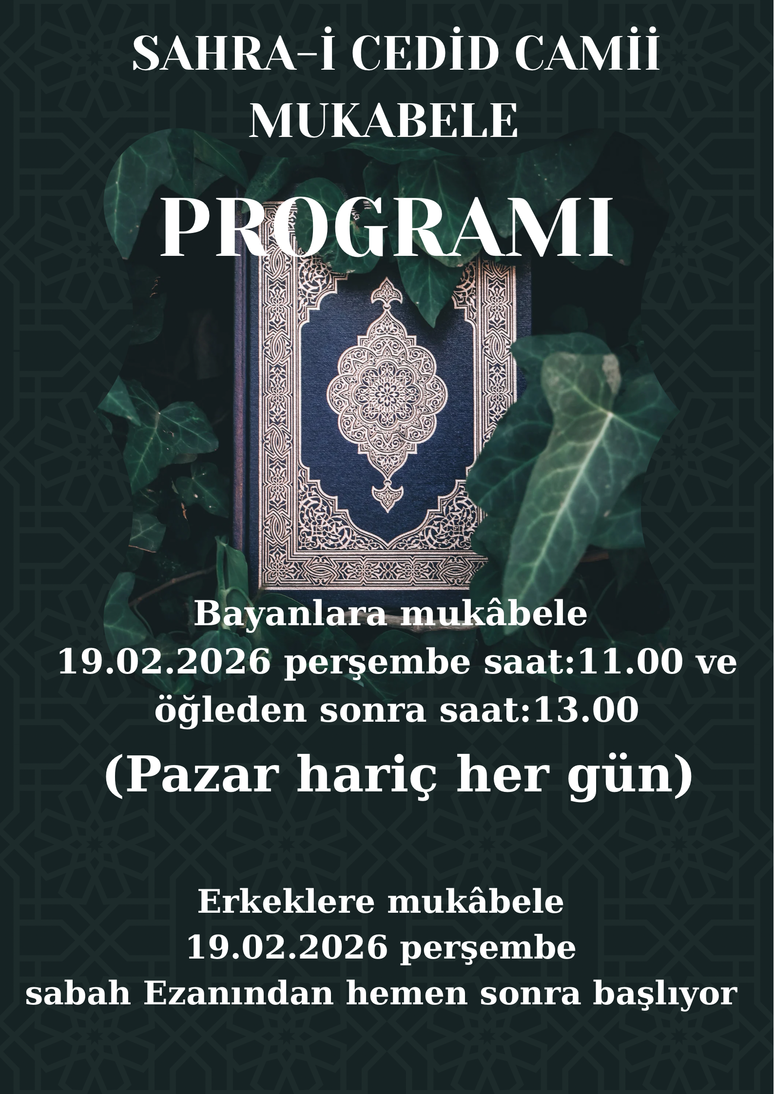 2026 Ramazan Etkinlikleri